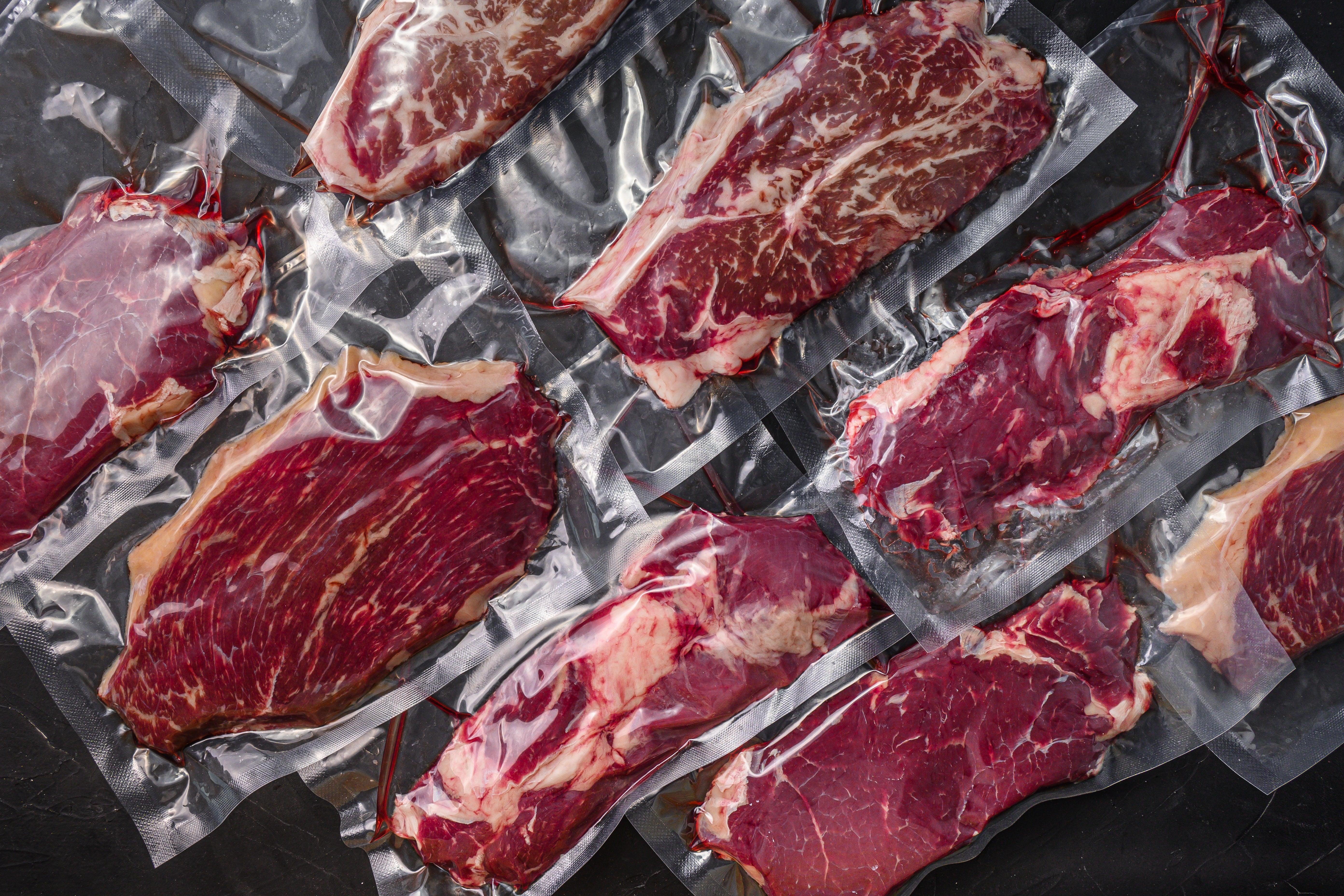 vacuum packed meat cuts