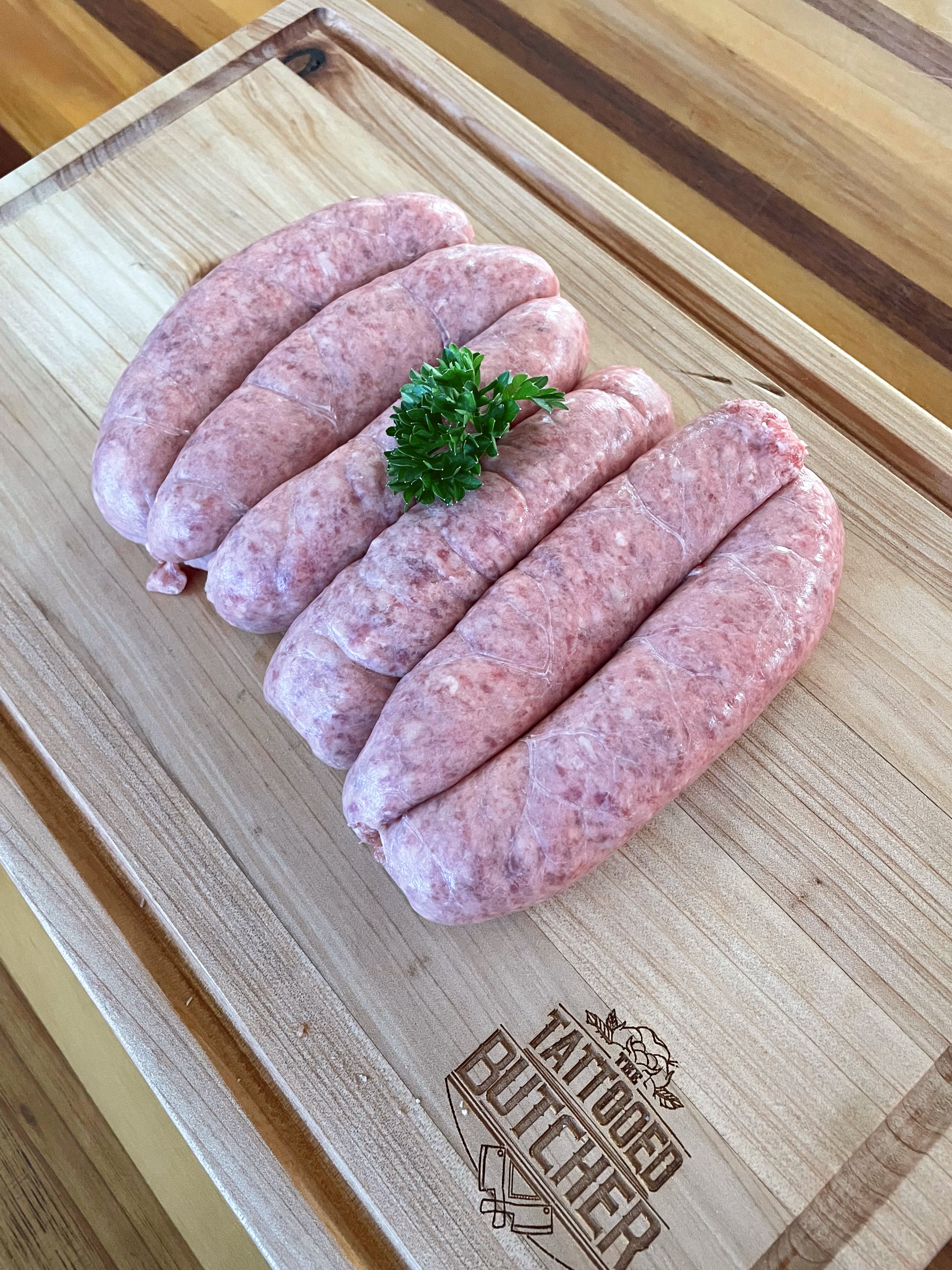 Brisket and Onion Sausages