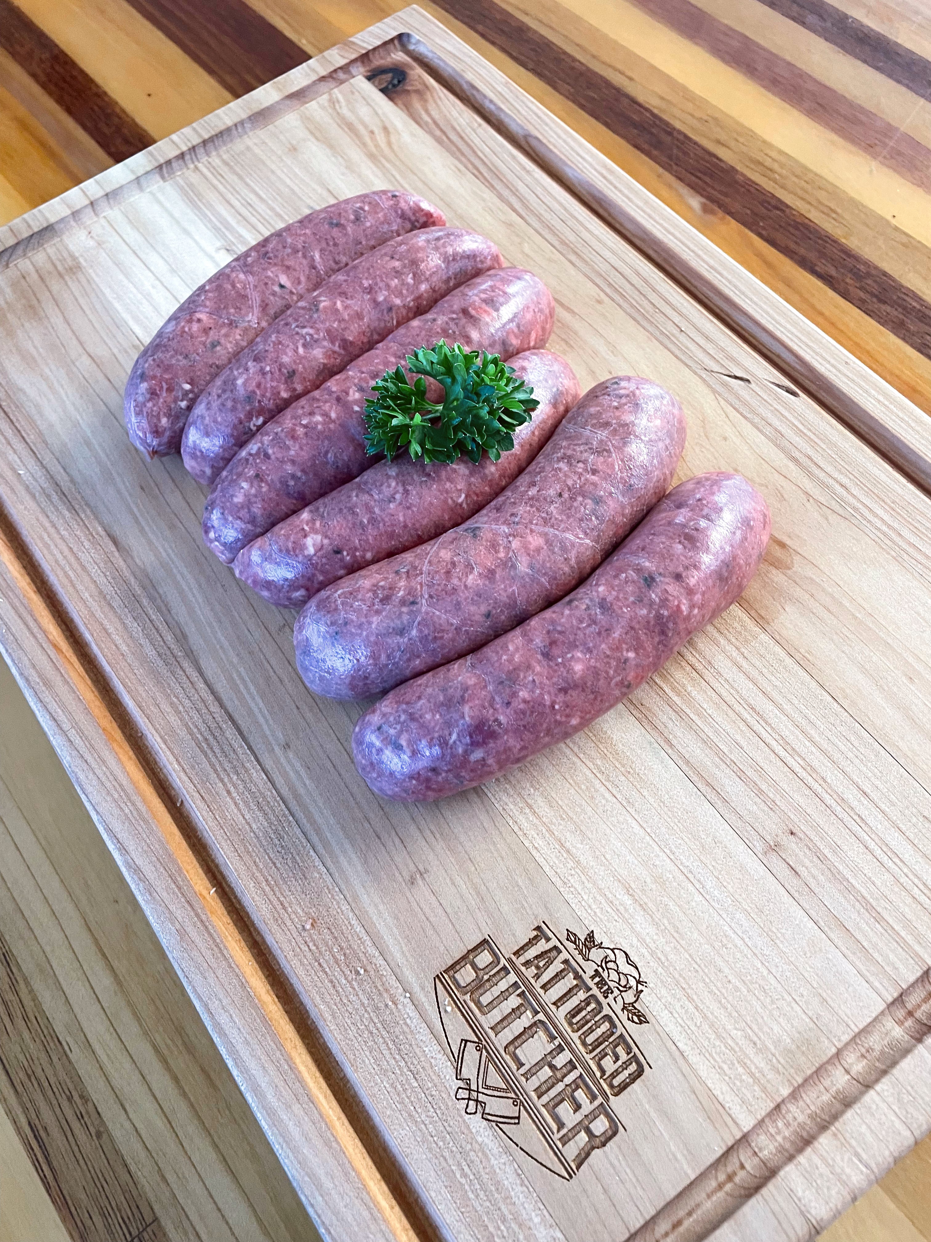 Venison, Herb and Garlic Sausages