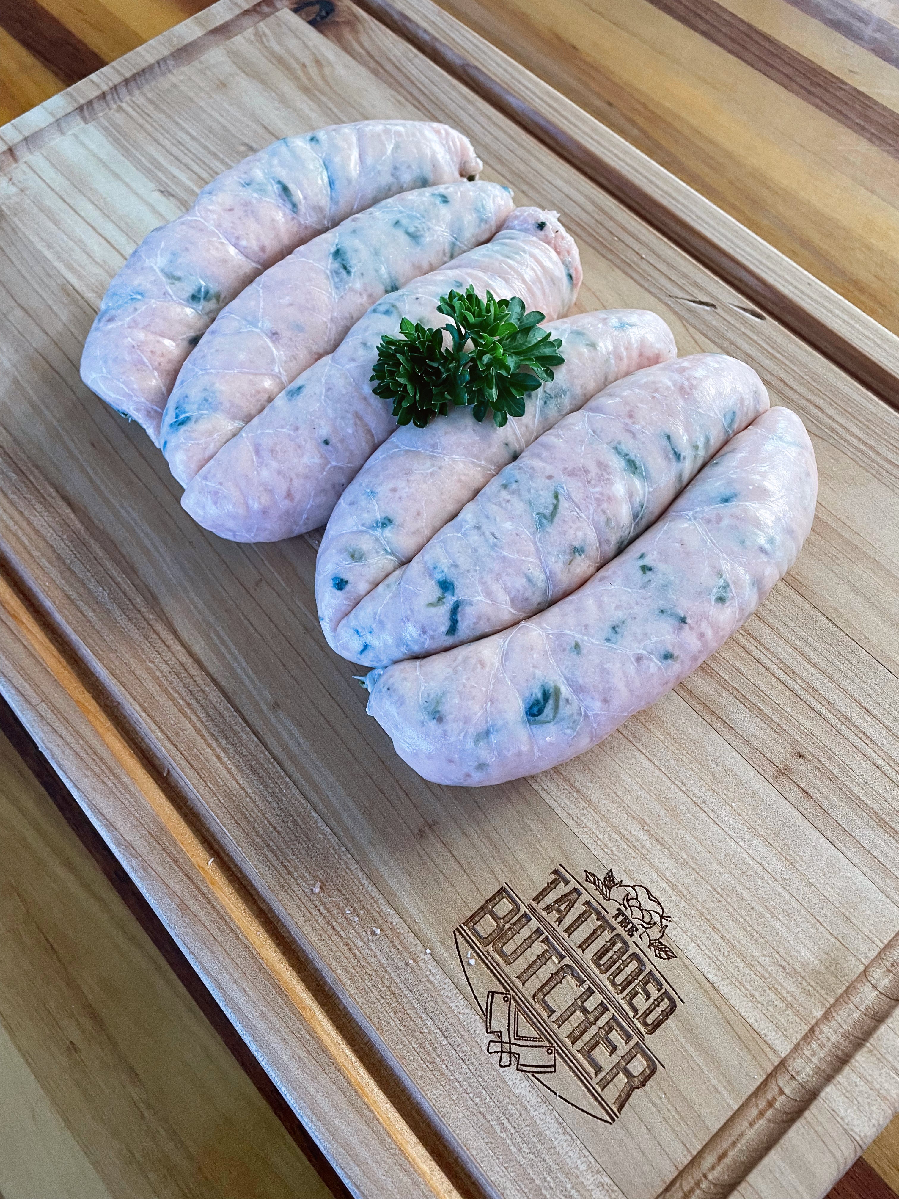 Pork and Watercress Sausages